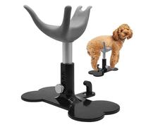 Silla de aseo de mascotas - Estación de cuidado ajustable en altura, plataforma antideslizante, diseño asistido por escalera, soporte seguro para mascotas | Para lavar, bañarse, recortar, ducharse