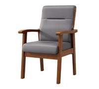 Silla de bañera con marco de madera, cómodo asiento ocasional para leer y cenar en espacios de vida