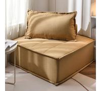 Silla de barril, sofá individual tapizado sin brazos, silla de sofá de suelo, otomana perezosa para dormitorio, sala de estar, esquina, oficina, apartamento