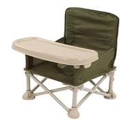 Silla de bebé, silla de aumento portátil multifuncional con cinturón de seguridad, silla plegable para bebés al aire libre, bandeja desmontable para acampar en la playa de picnic