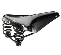 Silla De Bicicleta Brooks Flyer NEGRO Cuero Con Remaches De Acero