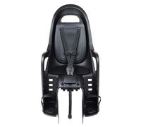 Silla de Bicicleta Trasera para niño Polisport Groovy MIK-HD, fácil de Instalar en portaequipajes MIK-HD, con Sistema Seguro, diseño renovado, hasta 22 kg, Color Negro/Gris Oscuro