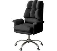 Silla de Brazo de la Oficina ejecutiva Altura de Altura Ajustable, Silla de Juego de Cuero PU con función de inclinación, Negro, LWX