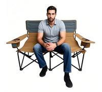Silla De Campamento Doble - Silla De Campamento De 2 Personas | Silla De Campamento Doble | Silla Para Acampar Para Dos Personas | Avista Transpirable, Estable Y Portátil-amante De La Solva Para La Te
