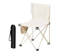 Silla de camping, asiento de playa portátil, soporte de peso de 285 libras, asiento cómodo, con bolsa de almacenamiento de 14.57 x 14.57 x 22.83 pulgadas, para viajes, picnic, playa, festival