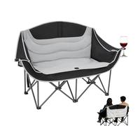 Silla De Camping Doble | Herramientas Portátiles Plegables Y Resistentes Para Exteriores | Silla De Camping De Gran Tamaño | Para Picnic Estadio Espectador Béisbol Fútbol Golf RV Familiar Barba