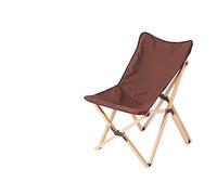 Silla de camping portátil ligera de madera maciza con acabado de haya, ideal para actividades al aire libre como camping, pesca, picnics y bocetos, plegable y fácil de transportar, color marrón,