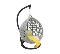 Silla de cesta para casas de muñecas, columpio colgante, muebles en miniatura, juego de simulación para niños, modelo de muebles de casa de muñecas, accesorios de juego creativos