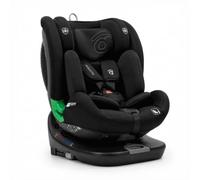 Silla de Coche bebé i-Size 40-150 cm Giratoria 360° con ISOFIX y Top Tether, Contramarcha hasta 105 cm, Reposacabezas 10 Posiciones, Reductor Incluido - Asalvo Austen 3 Negro
