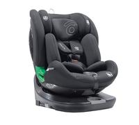 Silla de Coche Bebé i-Size 40-150 cm (Grupo 0/1/2/3) con ISOFIX y Giro 360°, A Contramarcha hasta 105 cm, Reclinable y Ajustable - ASALVO Austen 3 Gris