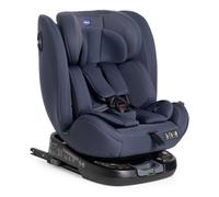 Chicco Unico EVO I'Size Classic, Silla de Coche ISOFIX para Bebés y Niños de 40 a 150 cm, Grupo 0123 Desde Recién Nacido hasta 12 Años, Giratoria 360º, Reductor, Ajustable y Protección Lateral, Azul