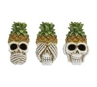 Silla de coche con cráneo, desodorante de coche con cráneo | Altavoz de coche de resina de 3 piezas - Desodorante automotriz con difusor de aceite para aromaterapia y seguro para el b