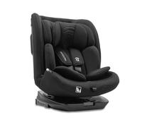 Silla de coche i-Size giratoria 360° con Isofix desde recién nacido hasta 150 cm - Contramarcha hasta 105 cm - Arnés 5 puntos, cojín reductor y funda lavable - Asalvo Protocare Negro