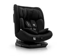 Silla de coche i-Size giratoria 360° con Isofix desde recién nacido hasta 150 cm - Contramarcha hasta 105 cm - Arnés 5 puntos, cojín reductor y funda lavable - Asalvo Protocare Negro
