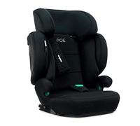 Silla de coche i-Size Isofix 100-150 cm | Homologada ECE R129, protección lateral y cervical, reposacabezas 21 cm, respaldo plegable, alas abatibles | Poe Fix Negra Asalvo