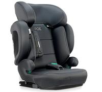 Silla de coche i-Size Isofix 100-150 cm | Homologada ECE R129, protección lateral y cervical, reposacabezas 21 cm, respaldo plegable, alas abatibles | Poe Fix Gris Asalvo