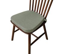 Silla de cocina Cushs de 4 K 2 pulgadas de grosor, extraíble, lavable a máquina, asiento Pa con lazos para comedor e interiores (40 x 38 x 33 cm)