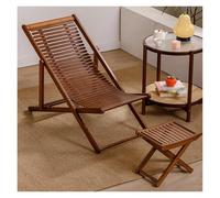 Silla de comedor ajustable de bambú plegable de 4 niveles, espacio apilable para salón y dormitorio, diseño ecológico, ligero y portátil