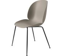 GUBI Silla Beetle New beige. base de acero negro