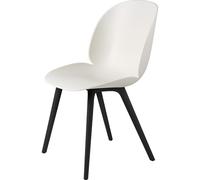 Silla de Comedor Beetle Base de Plástico Negro/Blanco Alabastro