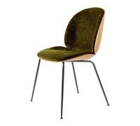 Silla De Comedor Beetle Chapa Shell Mumble 40 Con Patas En Cromo Negro