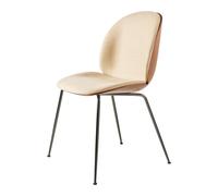 GUBI Silla tapizada de nogal Beetle Negro cromado-Flair 134