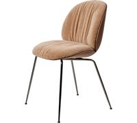 Silla de Comedor Beetle Soft en Cromo Negro/ Nuez Americano/gamuza especial/Dedar 132