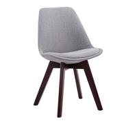 Silla de comedor borneo v2 en tela gris 55x48x84 cm