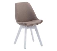 Silla de comedor borneo v2 en tela gris topo 55x48x84 cm