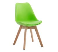 Silla de comedor borneo v2 simil cuero verde 41.5x48x84 cm