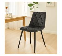 Silla de comedor clairton terciopelo antracita 55x45x85 cm