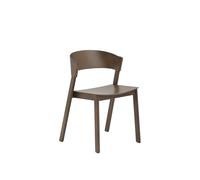 Silla de Comedor Cover con Base de Madera Marrón Oscuro