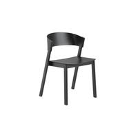 Silla de Comedor Cover con Base de Madera Negro