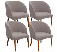 Silla de comedor curvada de terciopelo para oficina, hotel y fiesta, respaldo redondo, comodidad elegante, diseño elegante para sala de estar y eventos