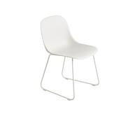 Silla de Comedor de Fibra con Base Blanco