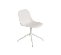 Silla de Comedor de Fibra con Base Giratoria Blanco