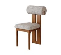 Silla De Comedor De Madera Sólida Juego De 2, Respaldo Cilíndrico Ergonómico Moderno Retro Vintage, Asiento De Espuma De Alta Resiliencia 45D(1pc,Red+Black,Walnut)