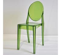 Silla de comedor de resina transparente con respaldo de cristal para cocina, comedor, habitación de invitados, dormitorio, elegante y elegante adición a tu hogar