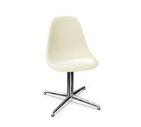 Silla de comedor Eames de fibra de vidrio DSL pergamino/ Cromo
