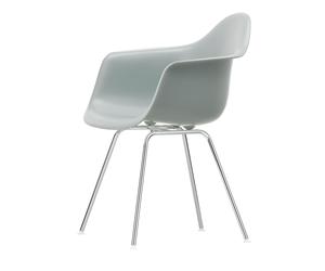 Silla de Comedor Eames Plastic DAX con Reposabrazos Gris Claro