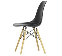 Silla de Comedor Eames Plastic DSW Negro Intenso/arce Dorado