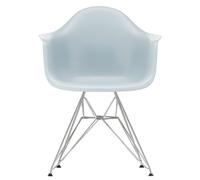 Silla de Comedor Eames Plastic RE DAR Gris Hielo/Cromo