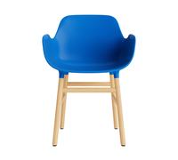 Silla De Comedor Form Con Reposabrazos Azul/ Roble