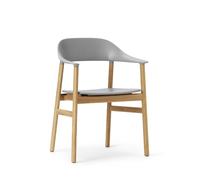 Silla de Comedor Herit con Reposabrazos Roble/ Gris