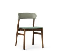 Silla de Comedor Herit Tapizada en Roble Ahumado/ Verde Polvoriento