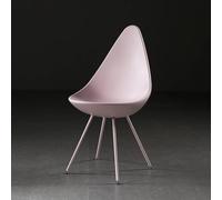Silla de comedor moderna de plástico para oficina, sala de estar, cocina, restaurante, hotel, muebles decorativos (rosa) - Solución de asiento elegante y versátil