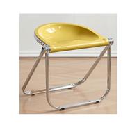 Silla de comedor moderna de plástico, silla de cocina sin brazos con marco de metal, almohadillas antideslizantes, diseño plegable, capacidad de 250 kg, ideal para comedor y cocina.