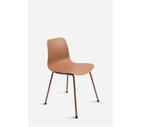 Silla de Comedor Moderna London Color Marrón de Metal - CONJUNTO: Por Unidad