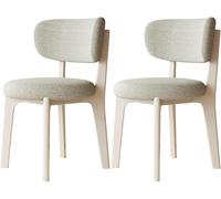 Silla de comedor moderna medieval suave con patas de madera maciza, perfecta para comedor de granja, cocina o sala de estar