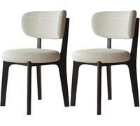 Silla de comedor moderna medieval suave con patas de madera maciza, perfecta para comedor de granja, cocina o sala de estar